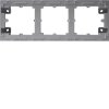 HAGER Krabice LUMINA WL5832 3-násobná nástěnná IP20 stříbrná mat