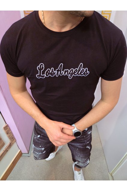 černé tričko LA