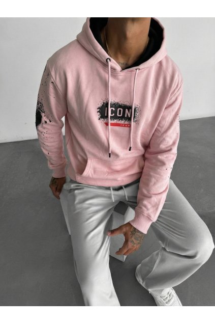 Pánská ružová mikina ICON