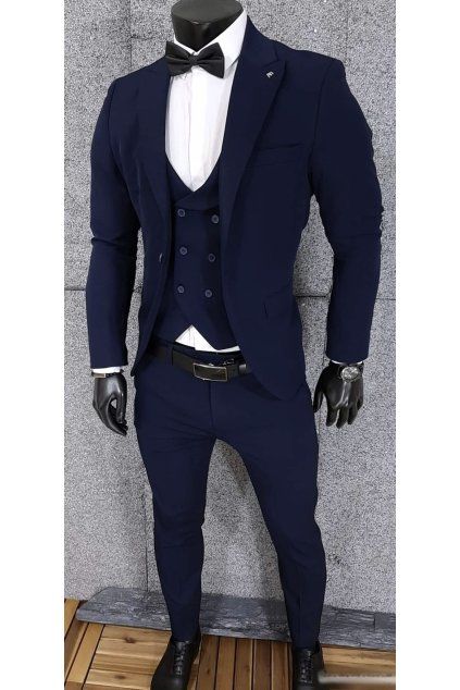 pánský tmavš modrý oblek