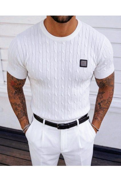 pánské bílé tričko kadan