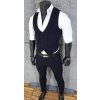 Pánský oblek v tmavě modré barvě,střih je slim fit stylový moderní střih a kombinace. Společenský komplet