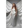 Crystal třídílný večerní set ÉTER – bílá & stříbrná elegance