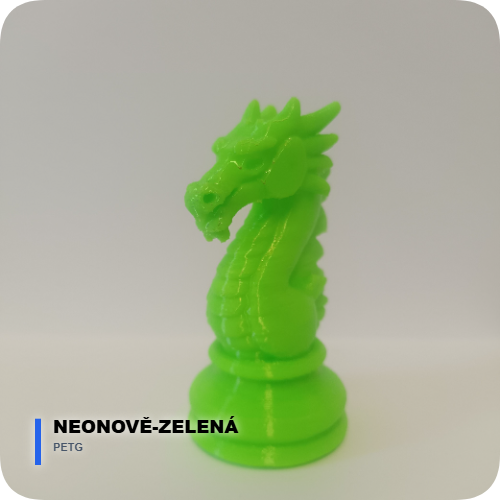 PETG: Neonově zelená – Extrémní záře a kyberpunkový styl ✨