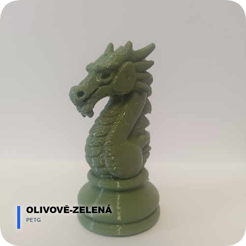 PETG: Olivově zelená – Síla přírody v technickém detailu ✨
