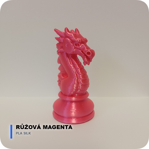 Silk PLA: Růžová Magenta – Magnetická energie ✨