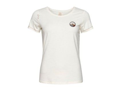 Chillaz dámské triko GANDIA MOUNTAIN PATCH - CREME