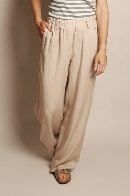 Tenclové kalhoty - béžové