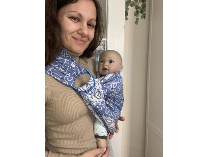 A. Ring sling - modrý Sestrice