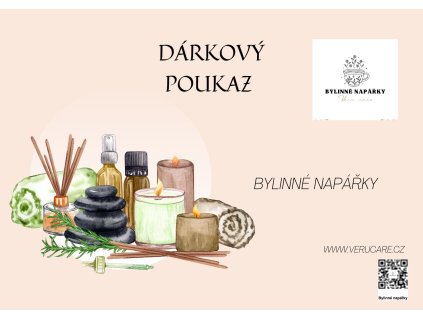 Dárkový poukaz na bylinné napářky