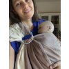 B. Ring sling - hnědo-krémový - LennyLamb