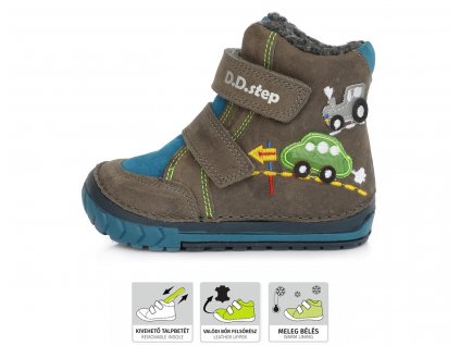 D.D. step W029-645B chlapecká zimní kotníčková