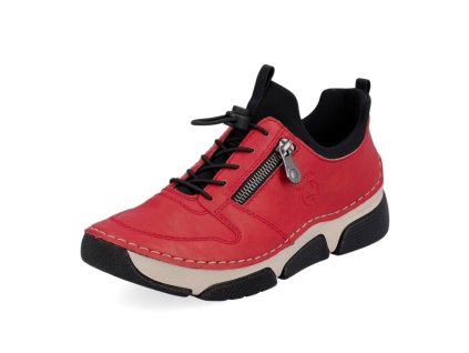 Rieker 45951-33 červené polobotky