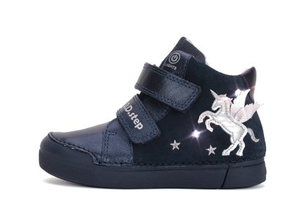 D.D. step A068-52459M Royal Blue dívčí světélkující