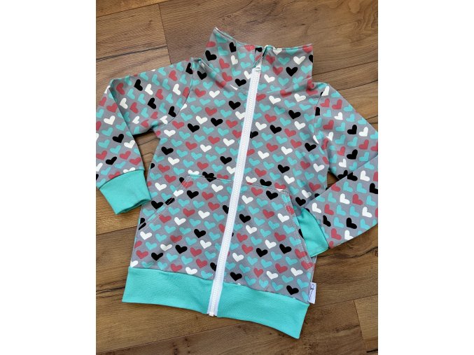 Mikina s límcem na zip vel. 110/116