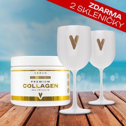 výhodne baleni sklenička plast vervo collagen