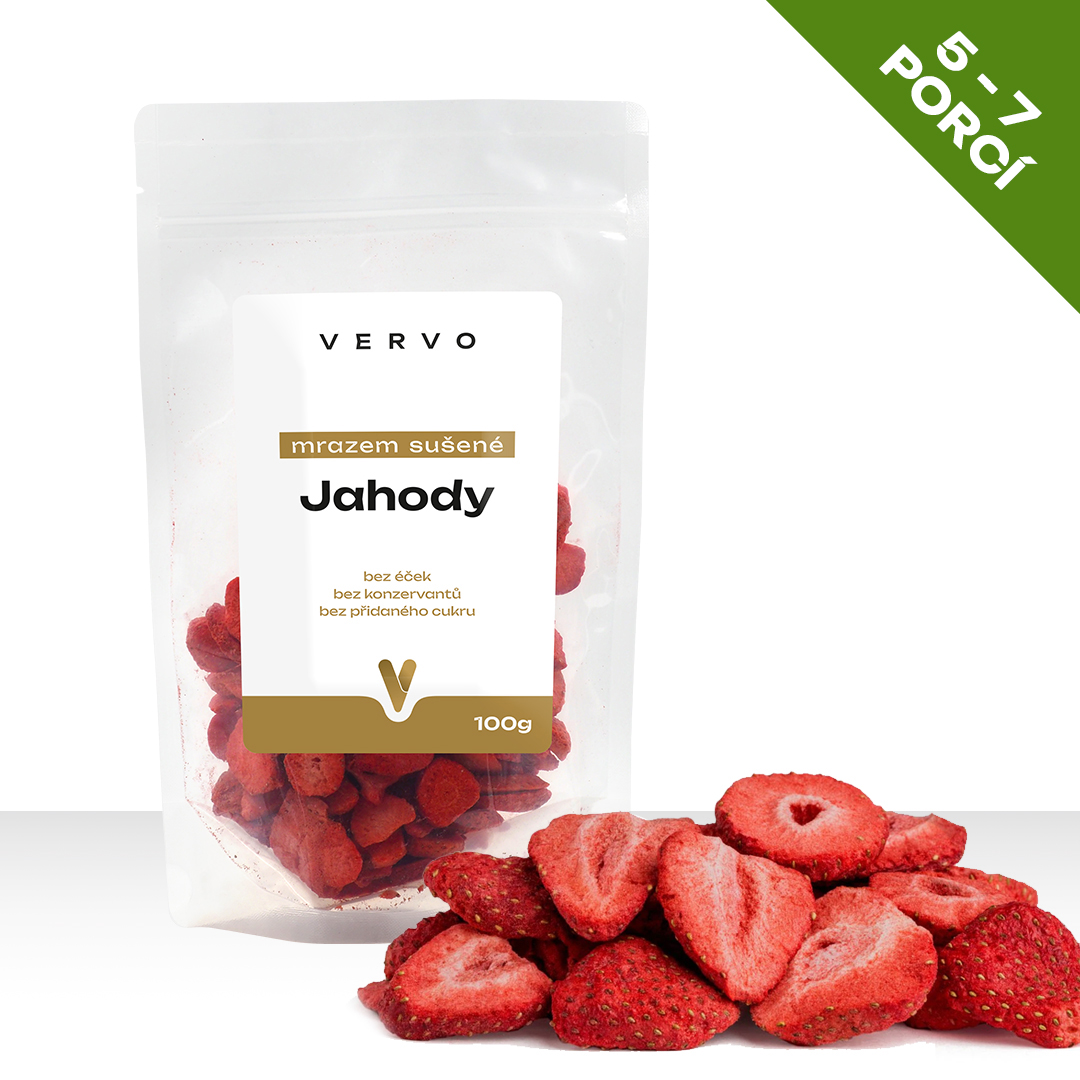 VERVO Mrazem sušené jahody 100g