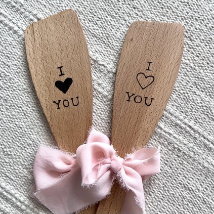 Obracečky se srdcem - I love you