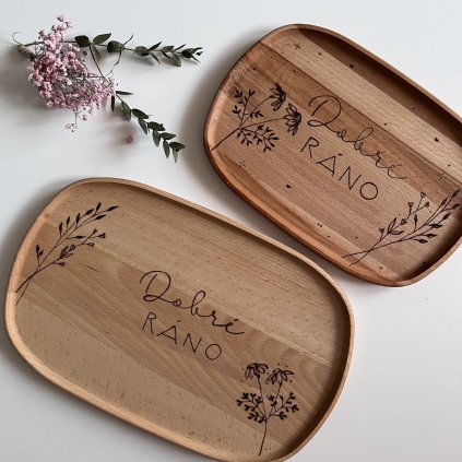 Oválný podnos - Dobré ráno