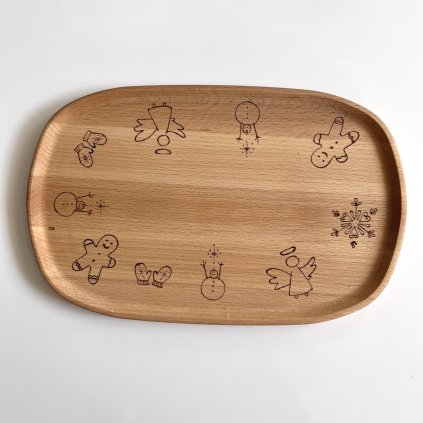 Oválný podnos na perníčky