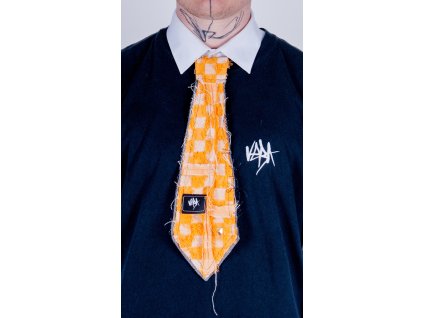 KRAVATA "CHEES" - ORANŽOVÁ