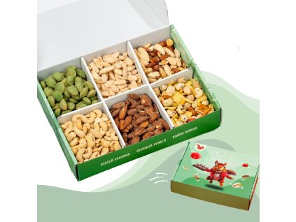 Slaný ořechový box 760 g