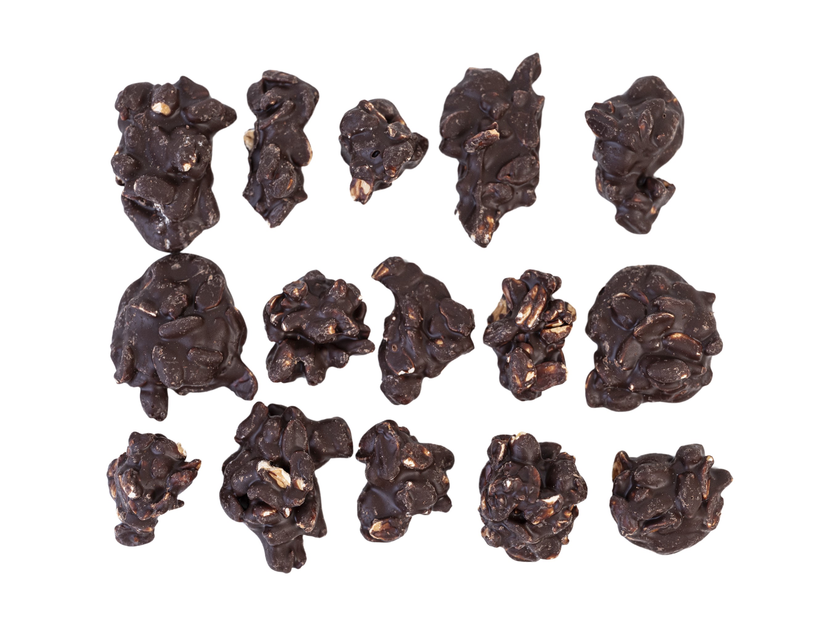 Levně Veselá Veverka Arašídové hrudky v hořké čokoládě 300 g