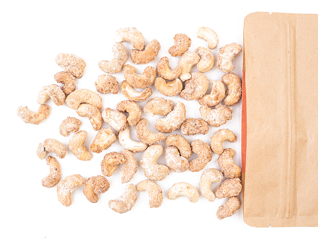 Levně Veselá Veverka Kešu ořechy pražené v cukru 100 g