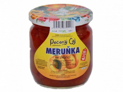 Pečený čaj Meruňka se skořicí 430 ml s cukrem