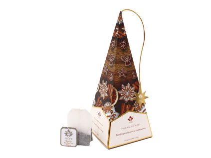 Čaj v pyramidě, černý s pomerančem a zázvorem, Perníčky