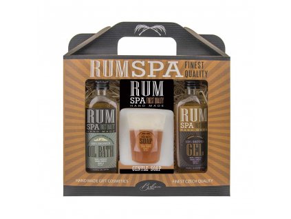 Sada kosmetiky Rum Spa – gel 100 ml, mýdlo 70 g a lázeň 100 ml