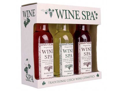 Kosmetika Wine Spa – gel 200 ml, šampon 200 ml a pěna 200 ml