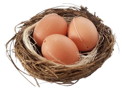 vejce v hnízdě