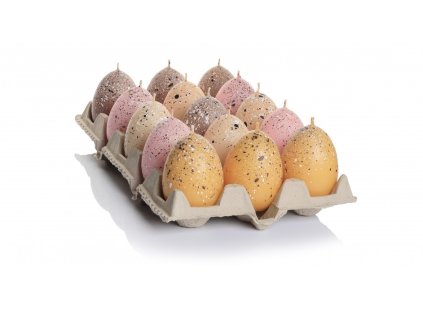 Velikonoční svíčka vajíčko třpitky 24,5x14,5cm