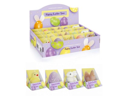 Svíčka velikonoční figurka v krabičce 7,5cm - mix