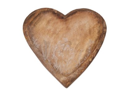 mělká miska srdce dřevo2