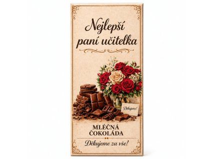učitelka čokoláda květina