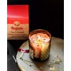 Organická vykuřovací svíčka 200g ve skle se zlatou fólií, Rose & Geranium3