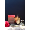 Organická vykuřovací svíčka 200g ve skle se zlatou fólií, Rose & Geranium1