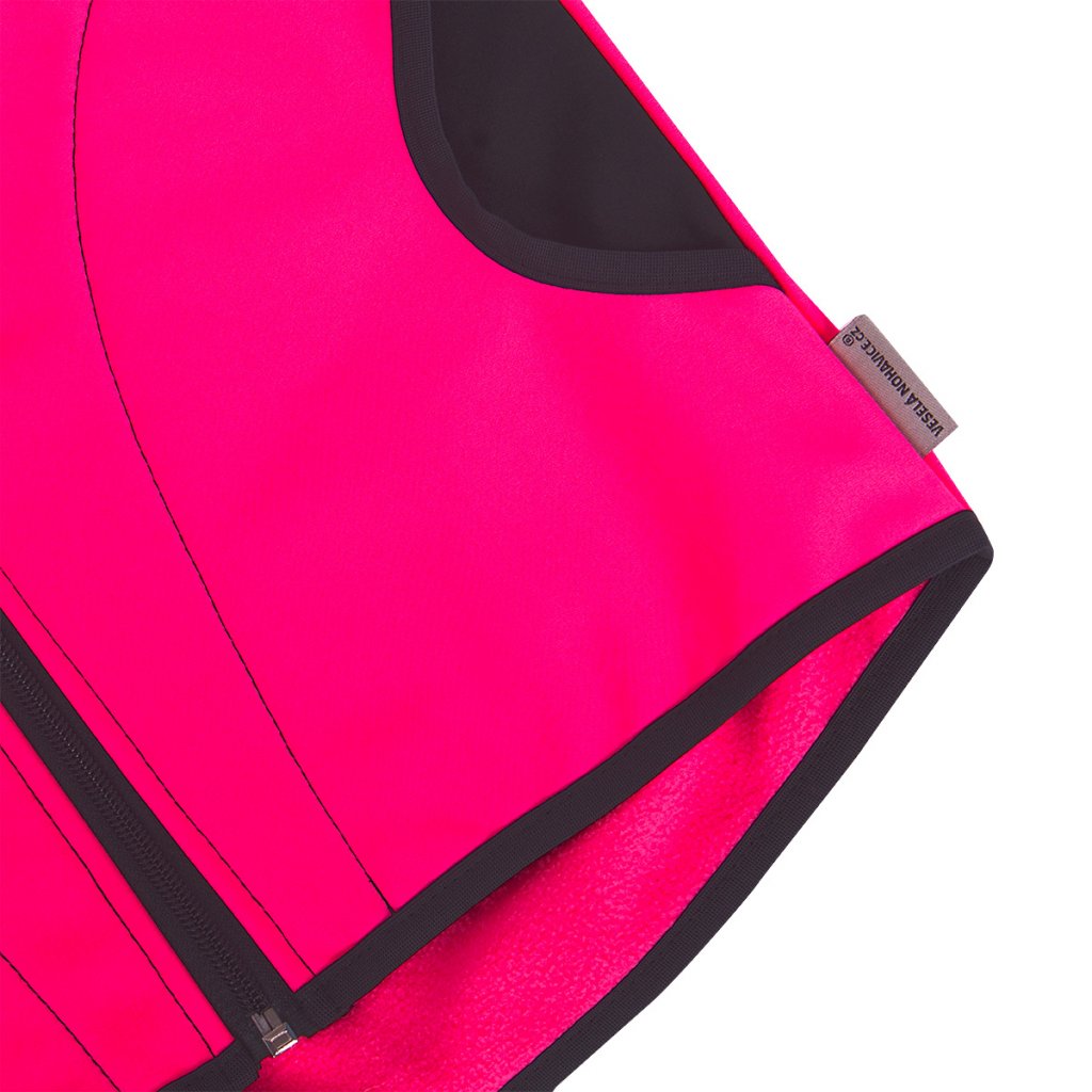 Dětská softshellová vesta růžový neon