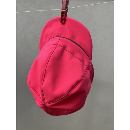 Softshellová čepice zimní růžový neon