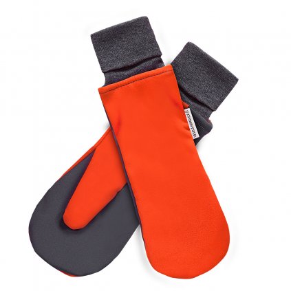 Softshellové rukavice oranžové