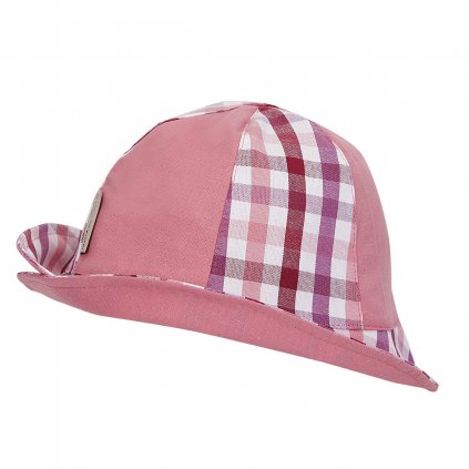 Kanafasový klobouk Růžová Lady nový
