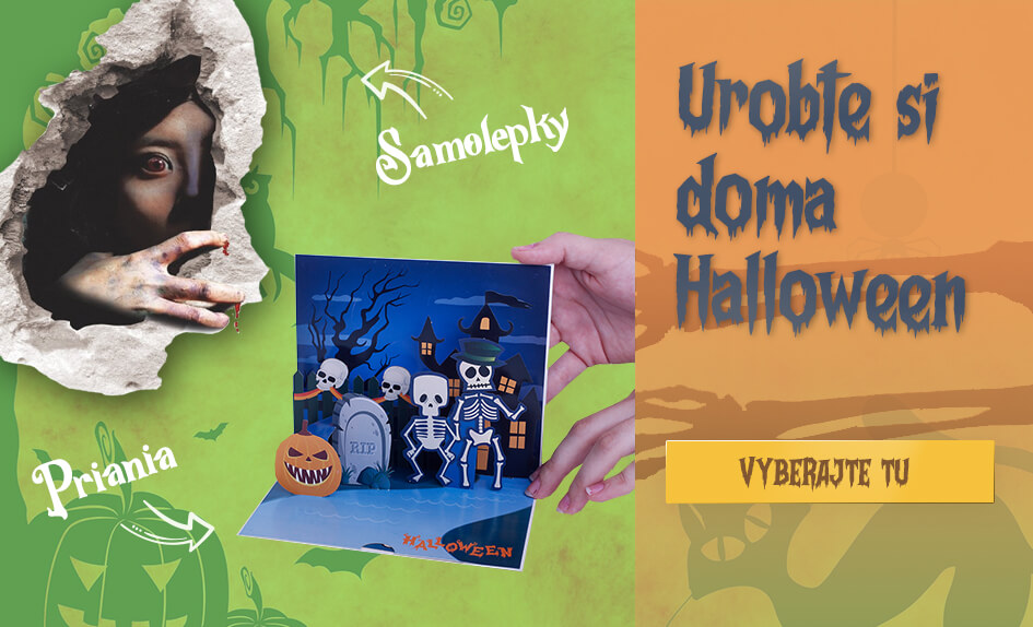 Halloween - Samolepky na stenu a 3D priania