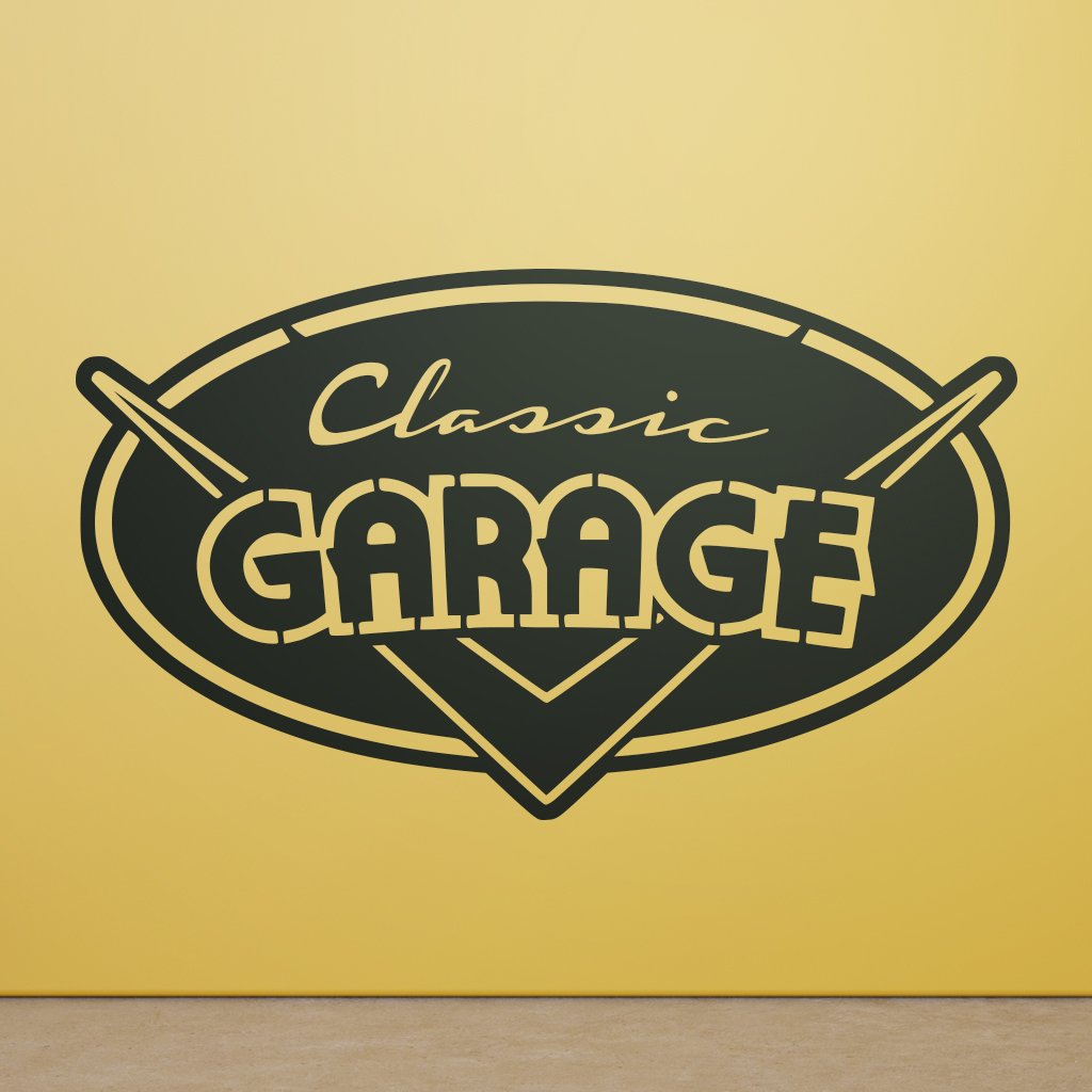 Samolepka na stenu Classic garage