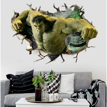 Samolepka na stenu Nahnevaný Hulk z Avengers