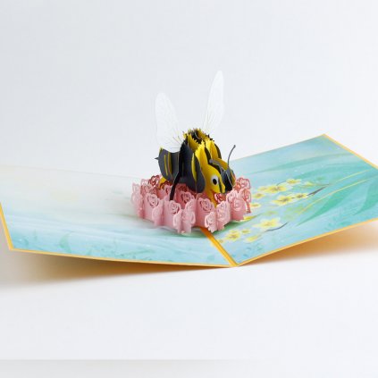 3D prianie Včela na kvete