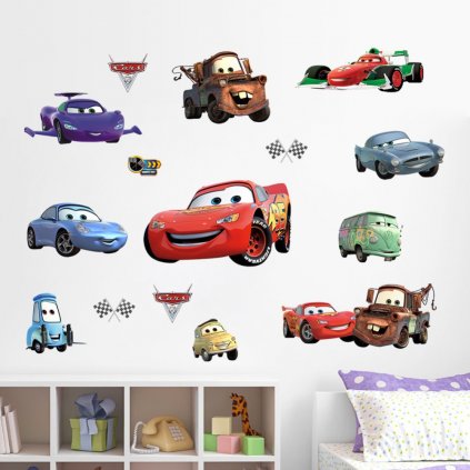 samolepka na stenu Cars Autá II