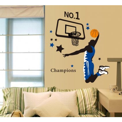 Samolepka na stenu Hráč basketbalu