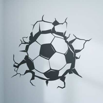 Samolepka Futbalová lopta čierna